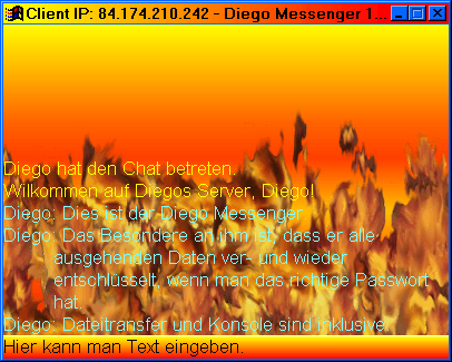Diego Messenger Screenshoot